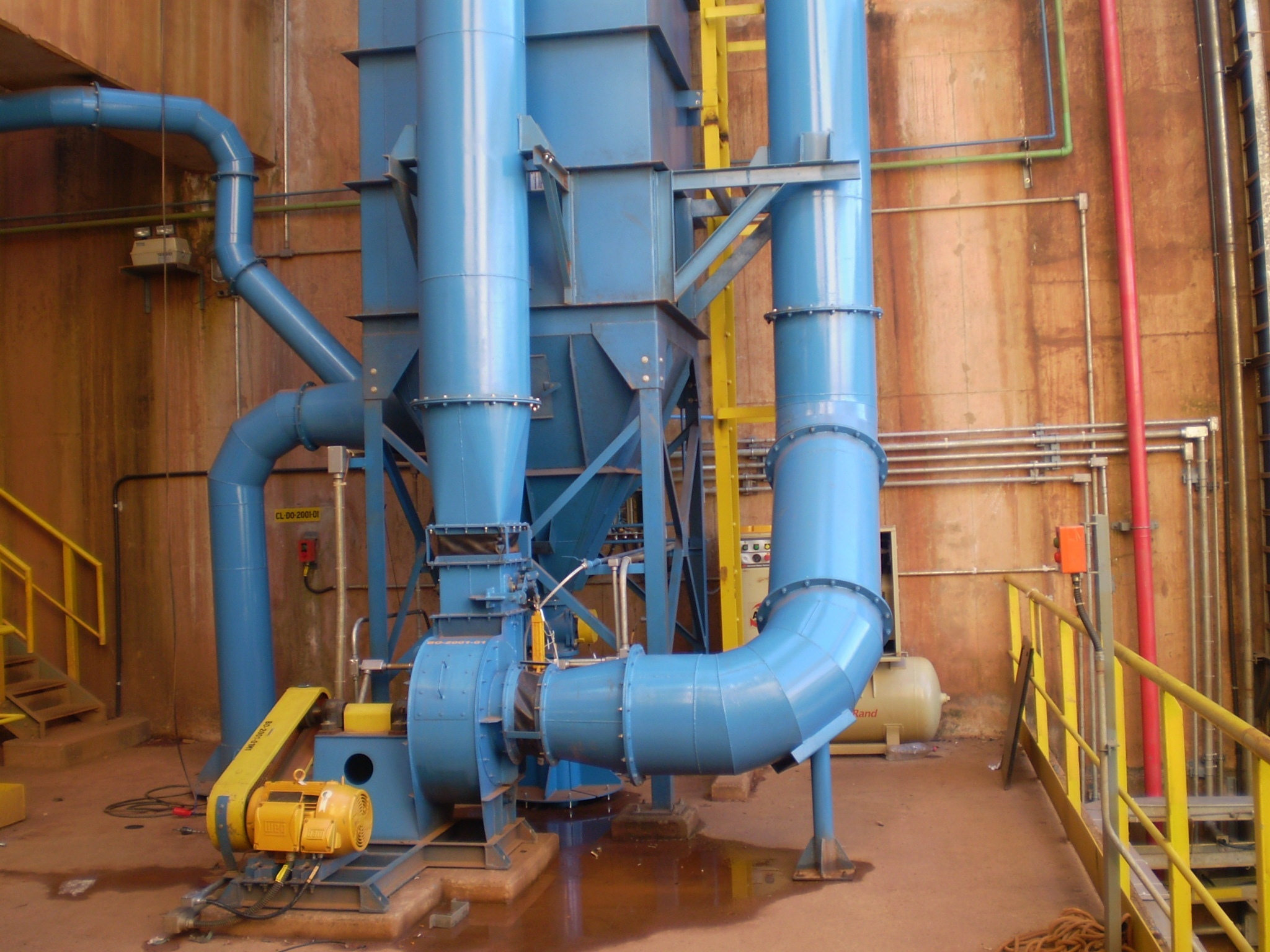 ventilador e filtro de mangas.JPG