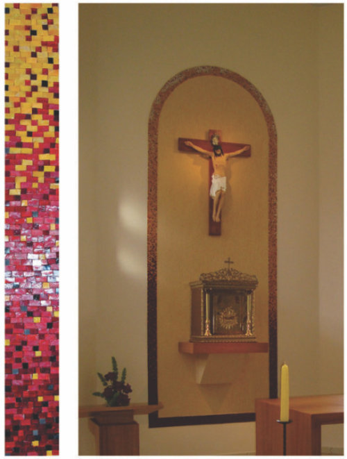 Mosaico artístico; mosaico Iris arte vítrea; mosaico em florianópolis