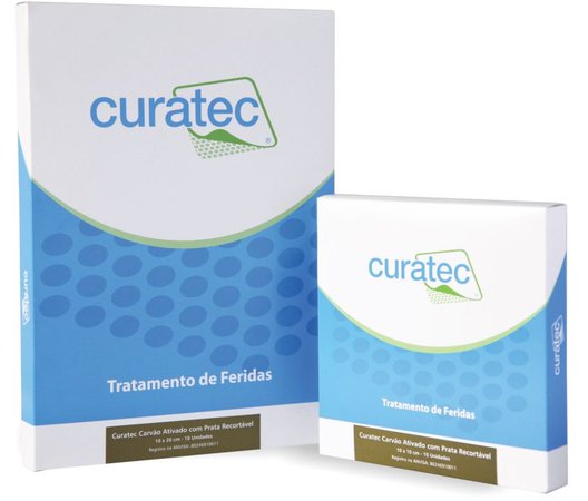 Curatec Carvão Ativado com Prata Recortável 