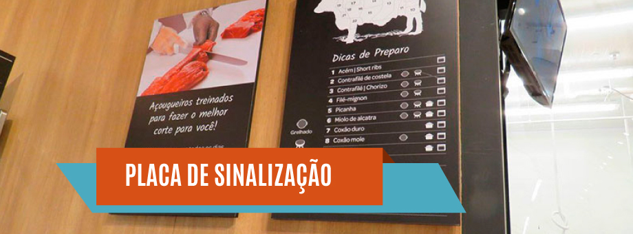 Placa de sinalização