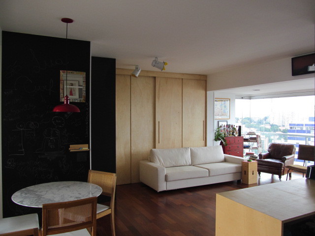 penthouse cobertura varanda descoberta coberta churrasqueira gabinete vista são paulo vila madalena marcenaria compensado obra acompanhamento gerenciamento