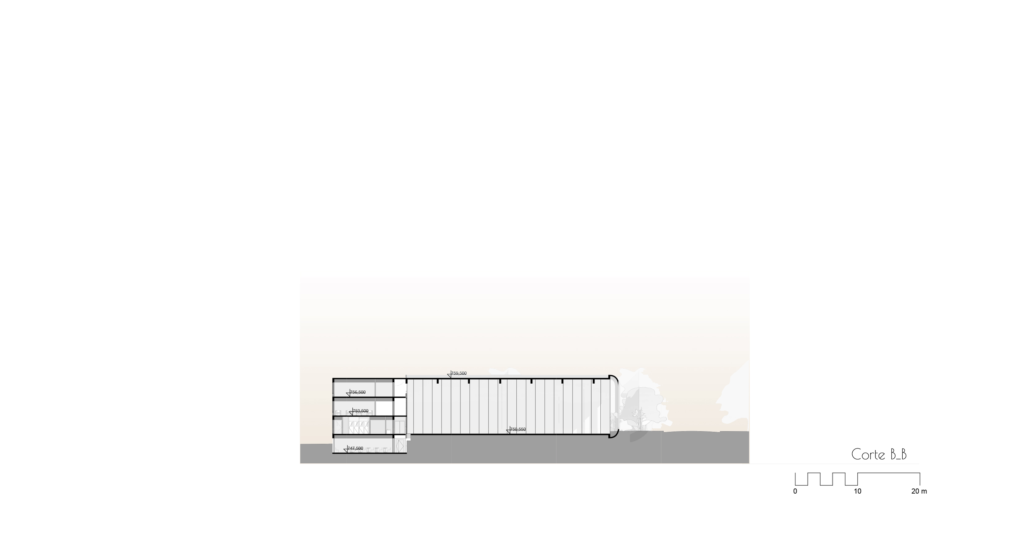 Corte BB | Colégio Vitória Alvim | Arquitetura | Urbanismo | Escola | Cambuci | lubruarq | lubru | Regularização | São Paulo | SP