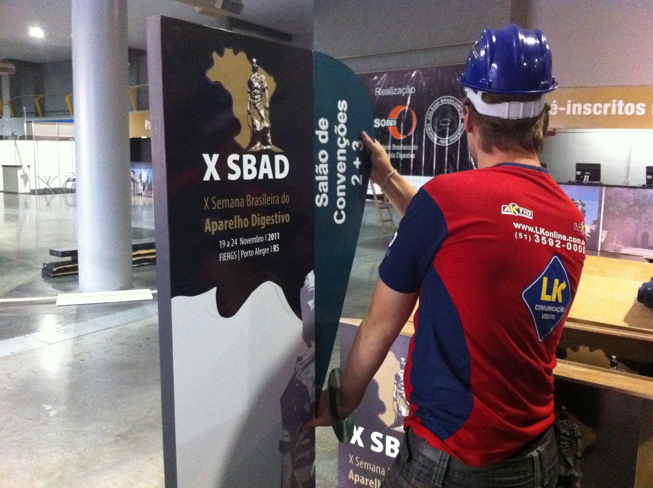 Sinalização Congresso, Pórtico, Credenciamento, Totem, SBAD, FBE, SOBED, CBCD