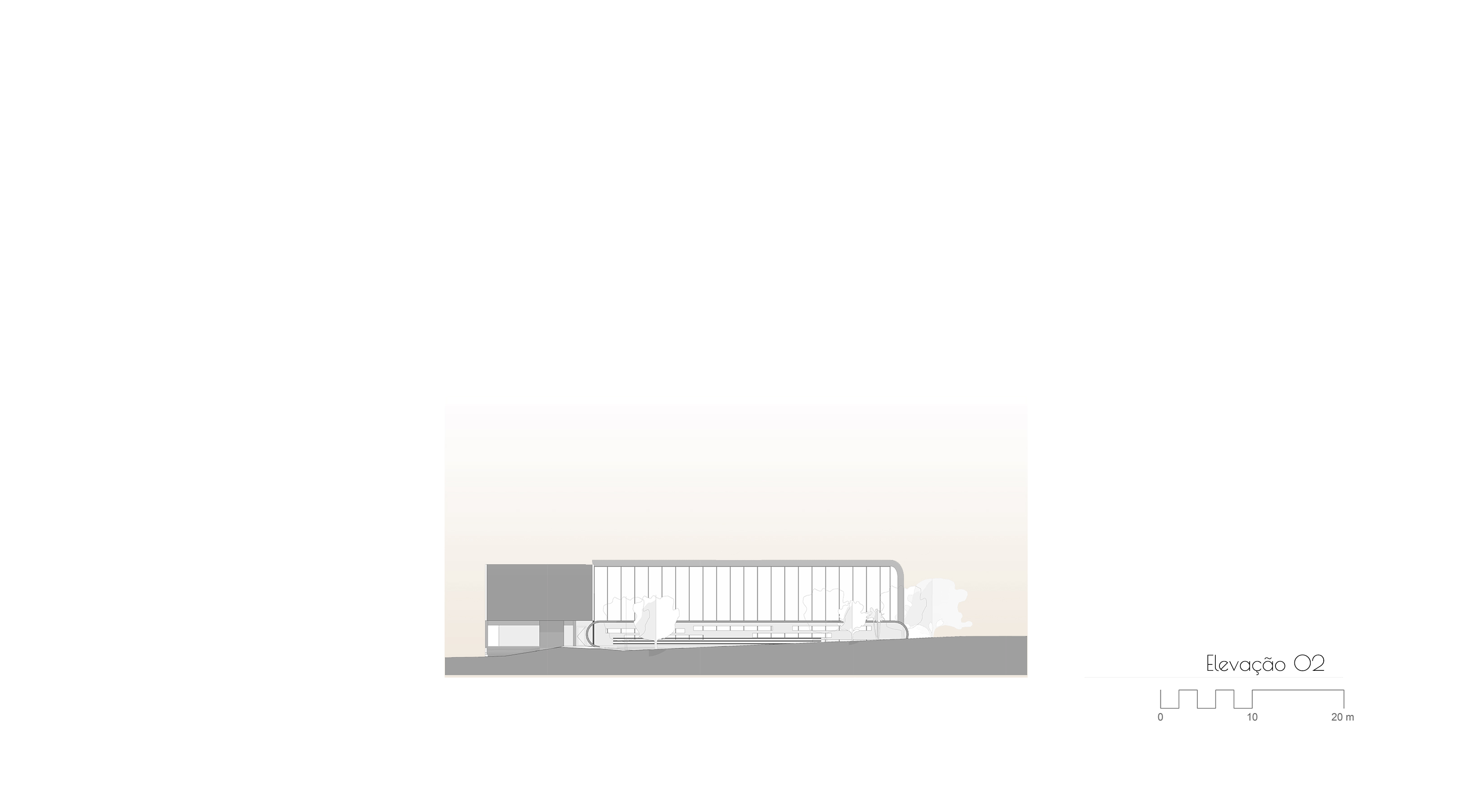 Elevação 02 | Colégio Vitória Alvim | Arquitetura | Urbanismo | Escola | Cambuci | lubruarq | lubru | Regularização | São Paulo | SP