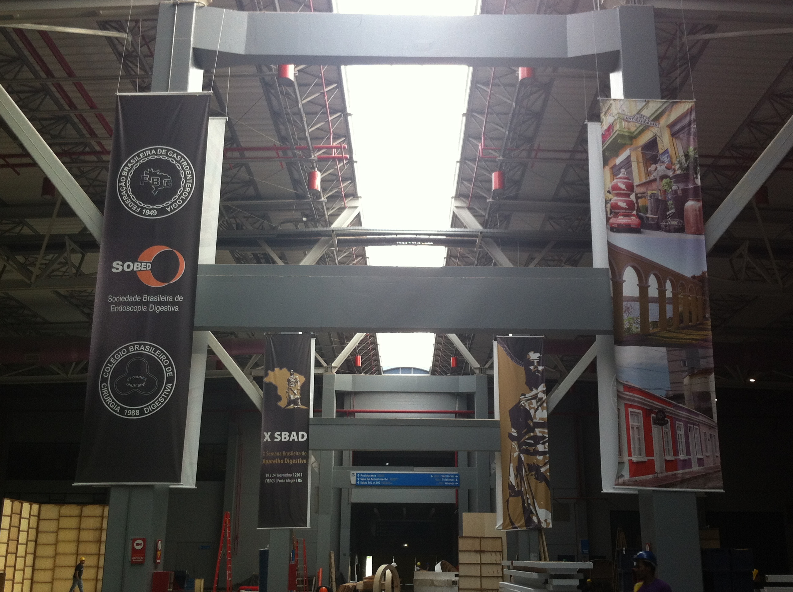 Sinalização Congresso, Pórtico, Credenciamento, Totem, SBAD, FBE, SOBED, CBCD