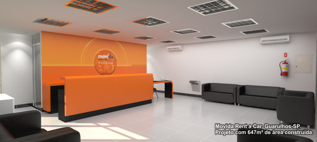 Movida - Guarulhos/SP - Projeto com 647m² de área construída.