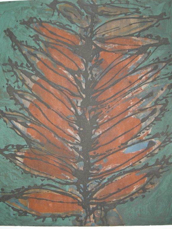 Frans Krajcberg - Papel Moldado 9 70x65  2000.2004 codigo 2083.jpg