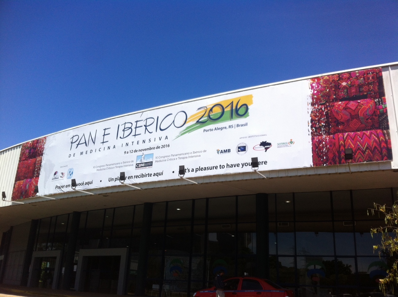 Sinalização Congresso, Pórtico, Credenciamento, Tótem, Pan Ibérico, AMIB, FIERGS