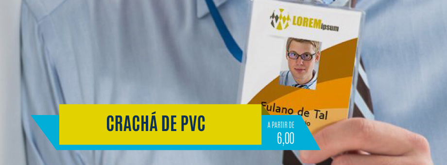 Crachá de PVC