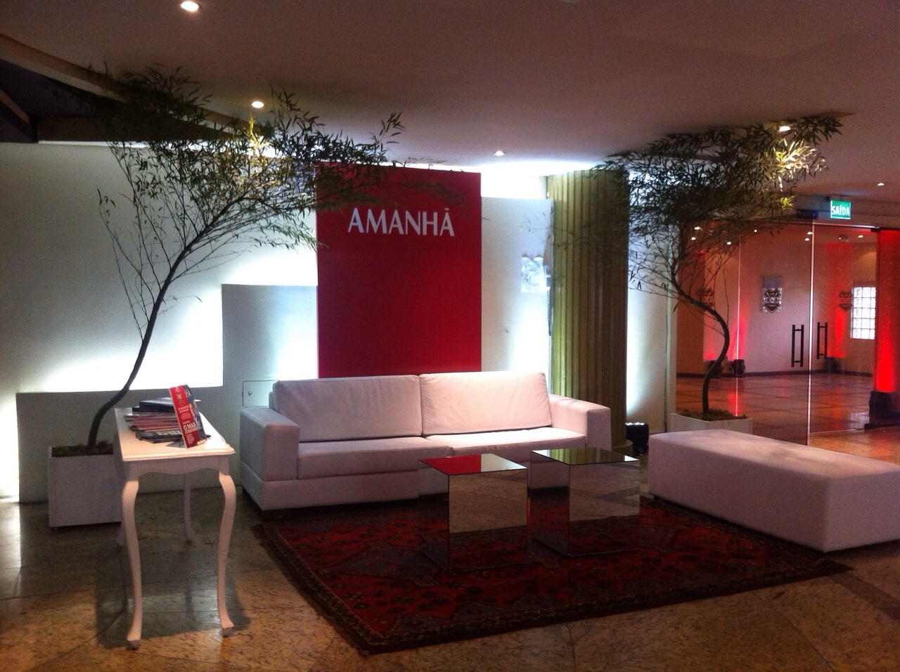 Evento, Fundo de Palco, Revista Amanhã, Sinalização, Centro de Eventos União