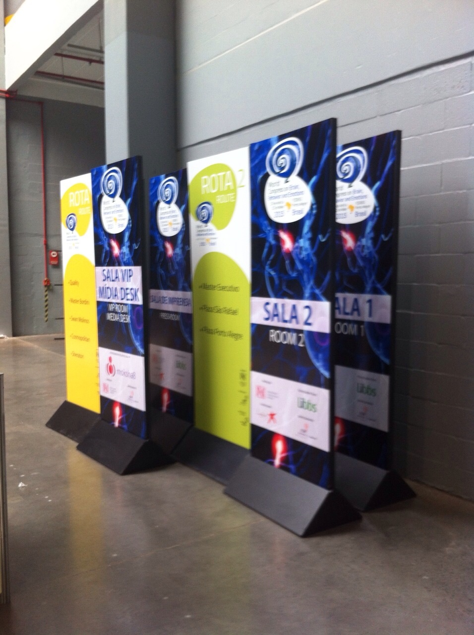 Sinalização Congresso, Pórtico, Credenciamento, Cérebro, FIERGS