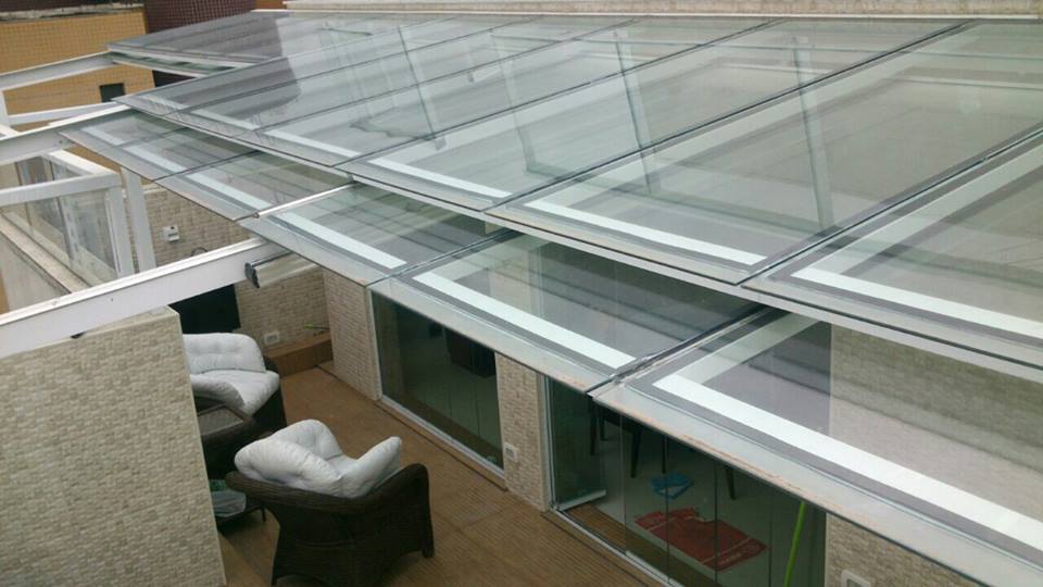 telhado de vidro