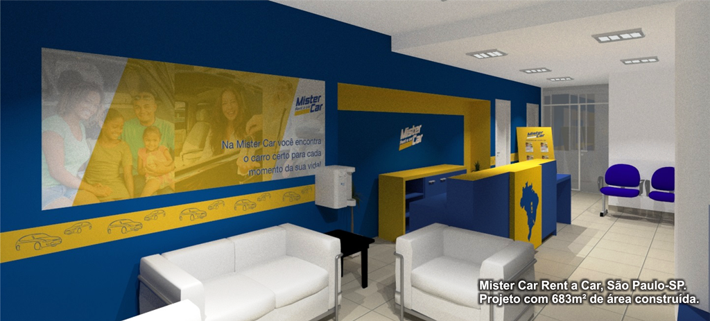 Mister Car  Rent a Car - São Paulo/SP - Projeto com 683m² de área construída.