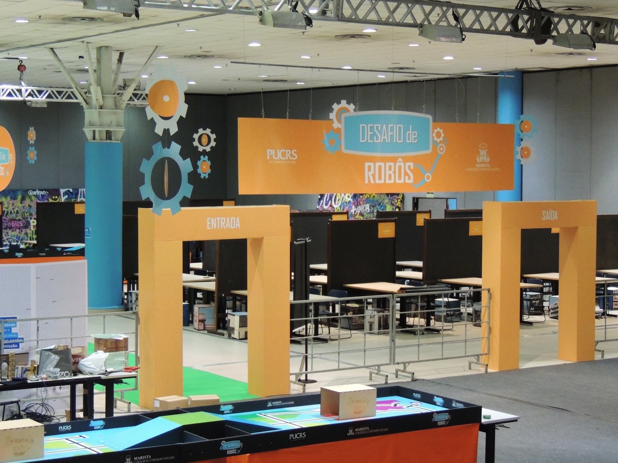 Robótica Maristas, Evento, Cenografia, CEPUC, Sinalização, Pórtico, Credenciamento, Feira de Carreiras, CPUC, PUCRS