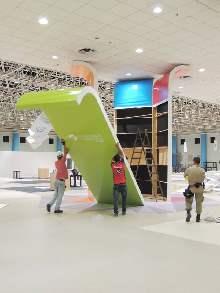 Evento, Cenografia, CEPUC, Sinalização, Pórtico, Credenciamento, Feira de Carreiras, CPUC, PUCRS