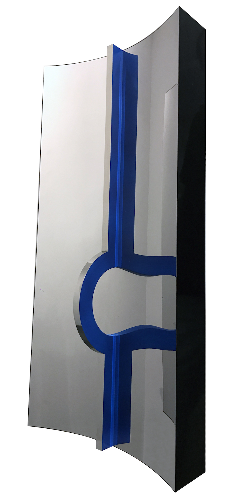 Yutaka Toyota 80x36x15cm, aço alumínio, madeira e pintura azul.JPG