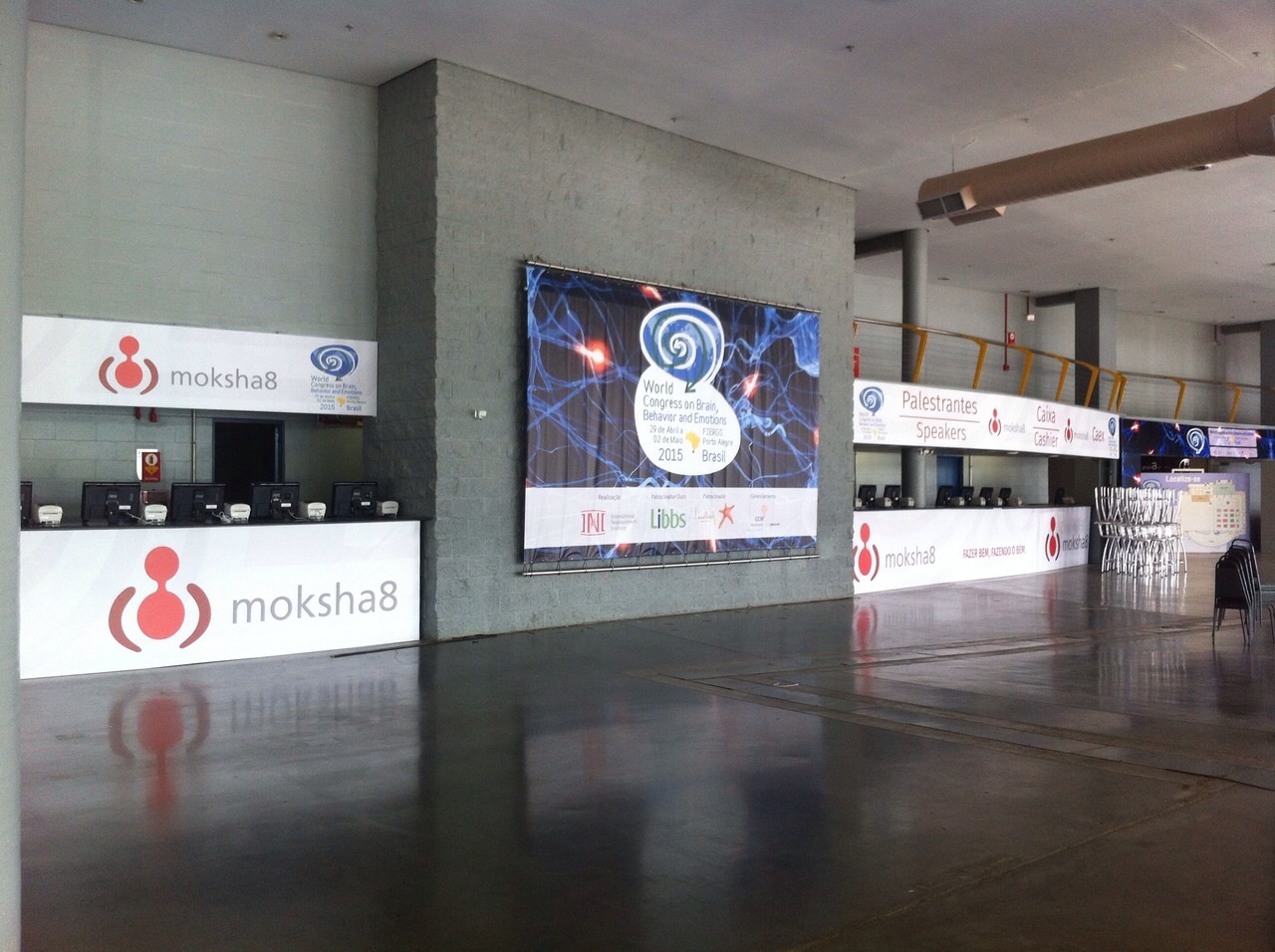 Sinalização Congresso, Pórtico, Credenciamento, Cérebro, FIERGS