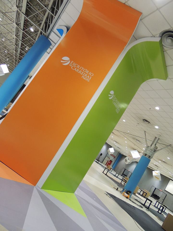 'Evento, Cenografia, CEPUC, Sinalização, Pórtico, Credenciamento, Feira de Carreiras, CPUC, PUCRS