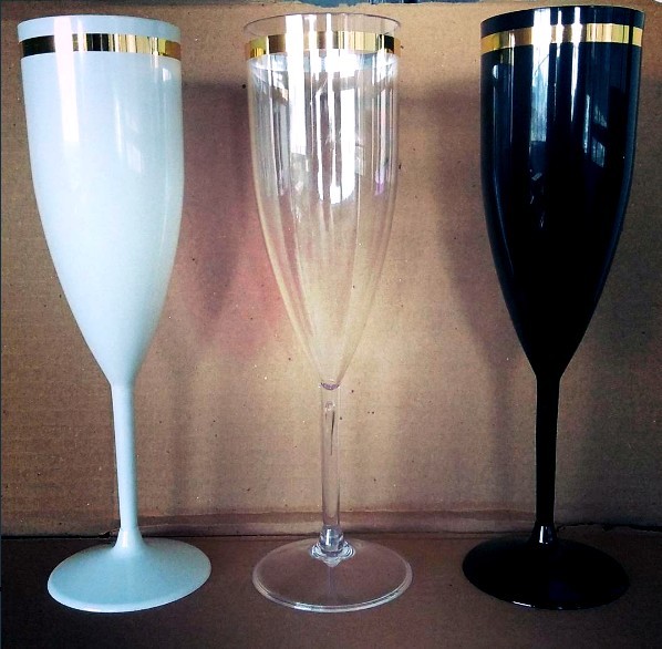 Taça 200 ml Borda Dourada