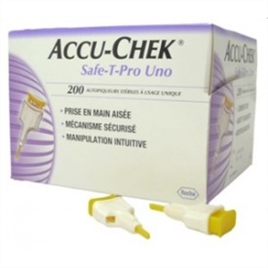 Accu-Chek Safe-T-Pro Uno c/200 lancetas esterilizadas - Roche