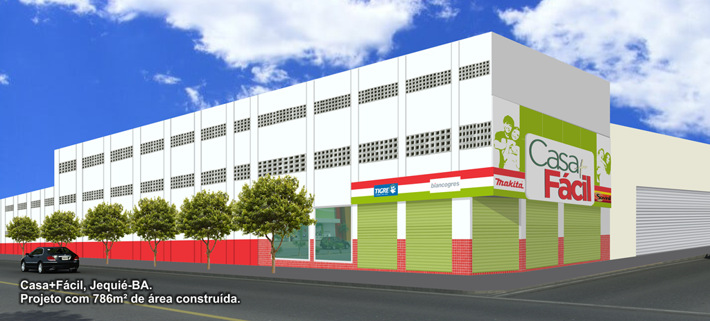 Casa + Fácil - Jequié/BA - Projeto com 786m² de área construída.