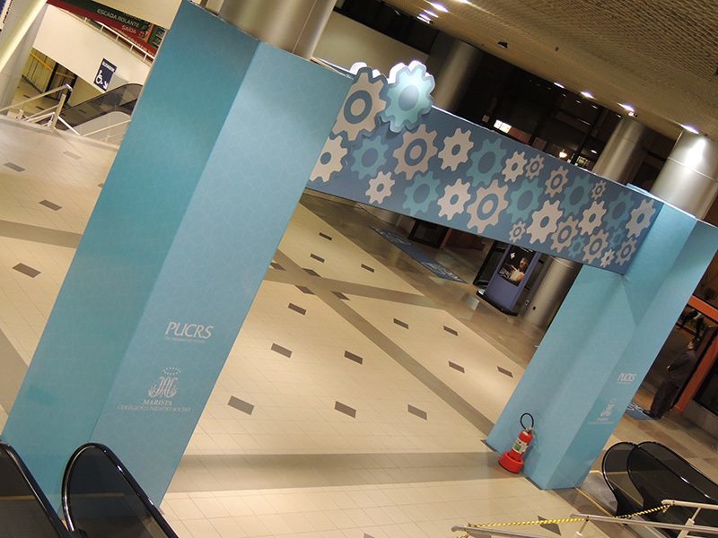 Robótica Maristas, Evento, Cenografia, CEPUC, Sinalização, Pórtico, Credenciamento, Feira de Carreiras, CPUC, PUCRS