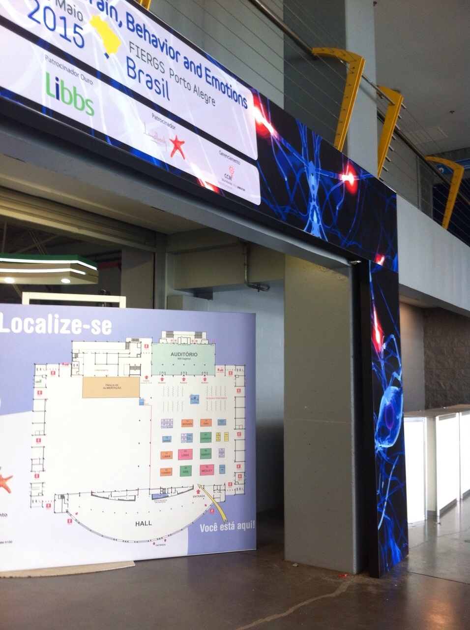 Sinalização Congresso, Pórtico, Credenciamento, Cérebro, FIERGS