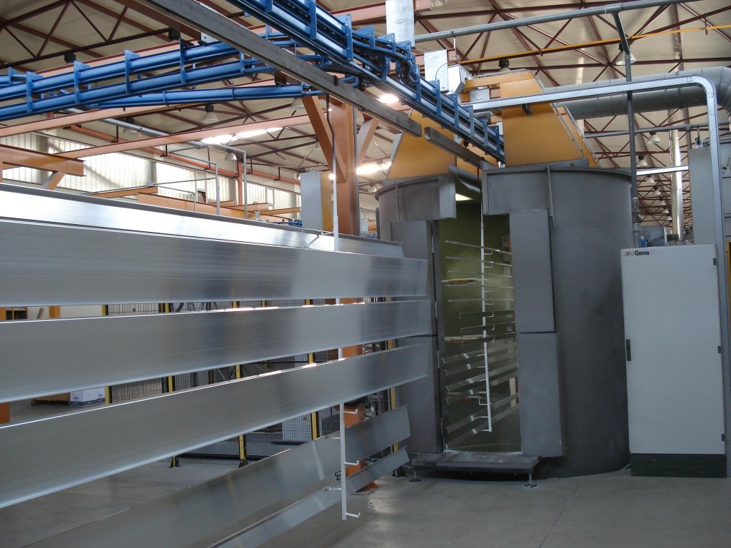 anodização e pré-pintura