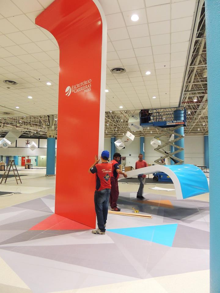 Evento, Cenografia, CEPUC, Sinalização, Pórtico, Credenciamento, Feira de Carreiras, CPUC, PUCRS