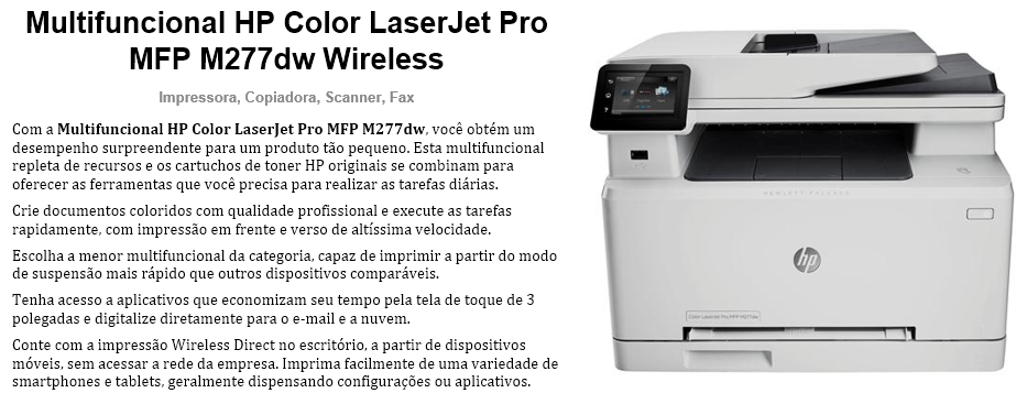 LaserJet Pro MFP M277dw