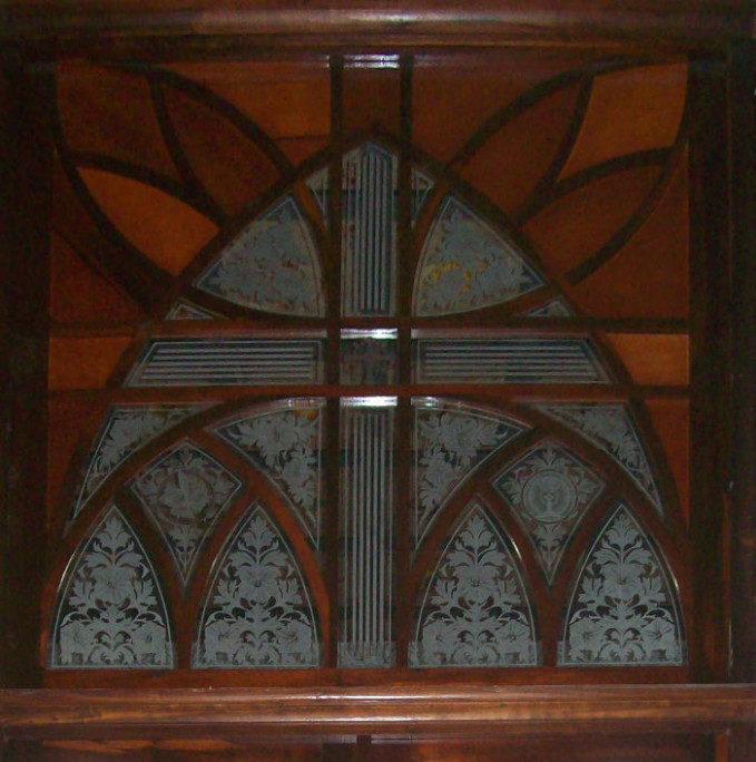 Gravação em vidro Jesus bom pastor; iris arte vítrea, roberto petrelli