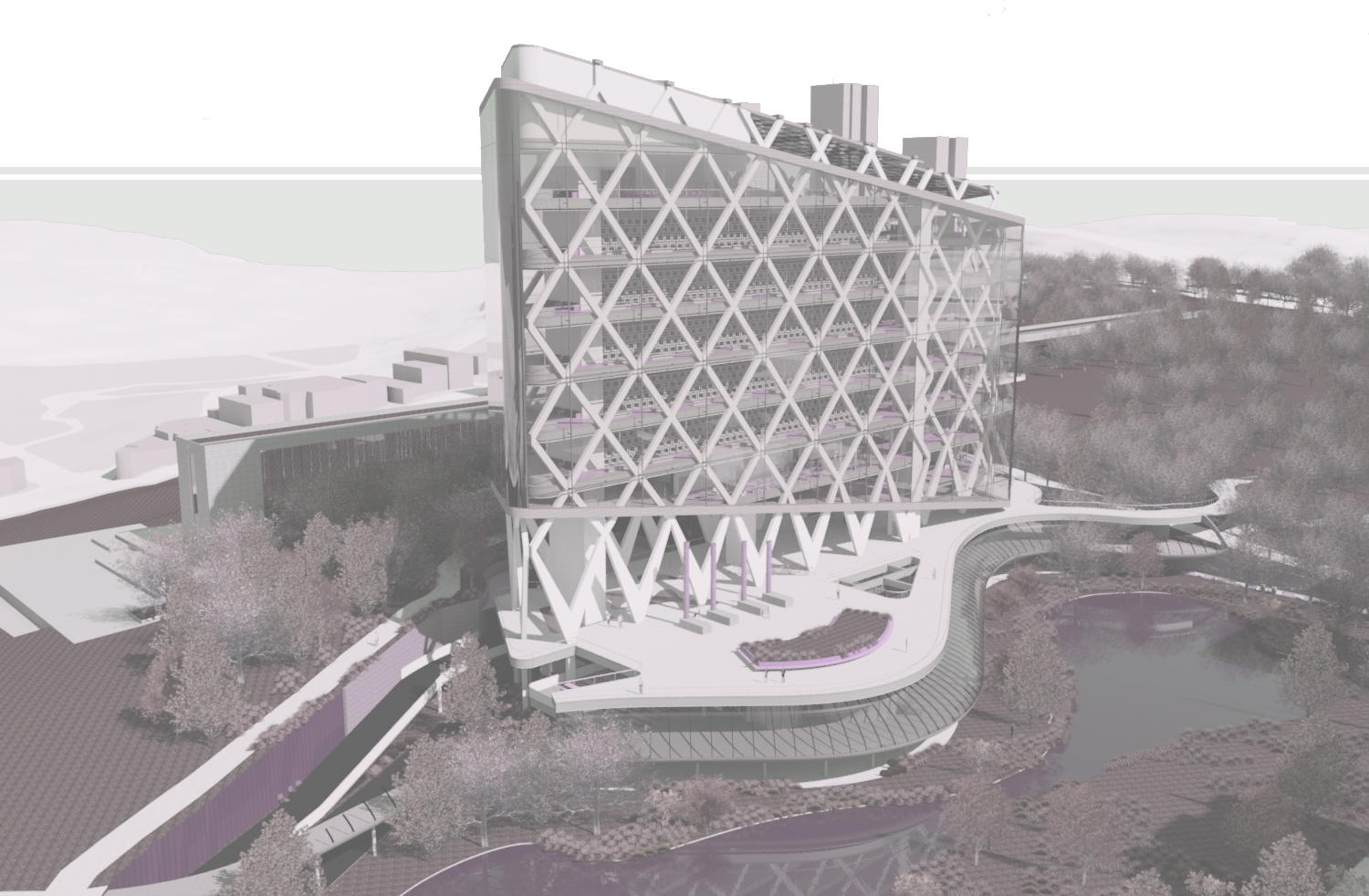 Vista Aérea 02 | Nova Necrópole S. Paulo | Arquitetura | Urbanismo | Cemitério | Crematório | lubruarq | lubru