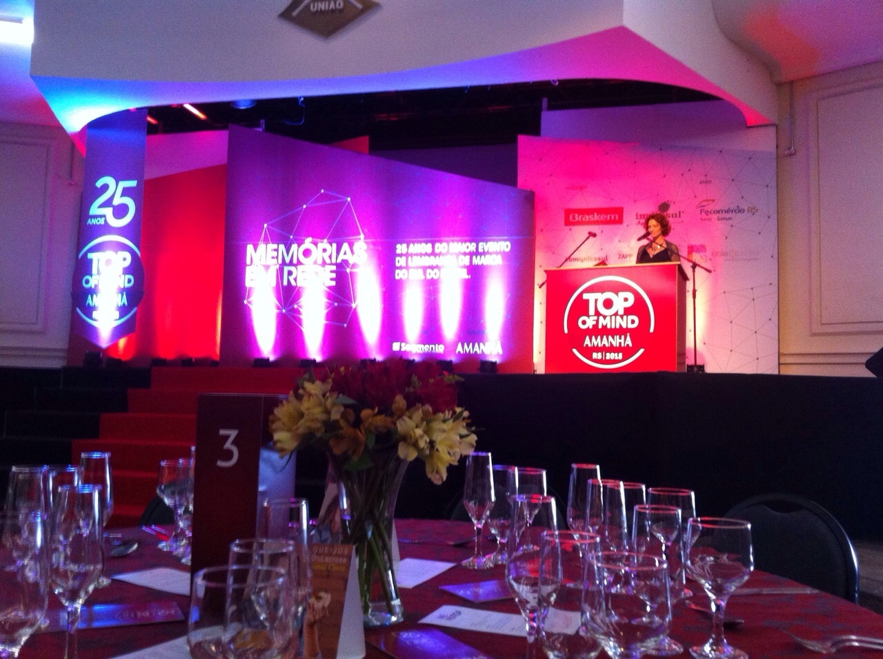 Evento, Fundo de Palco, Revista Amanhã, Sinalização, Centro de Eventos União