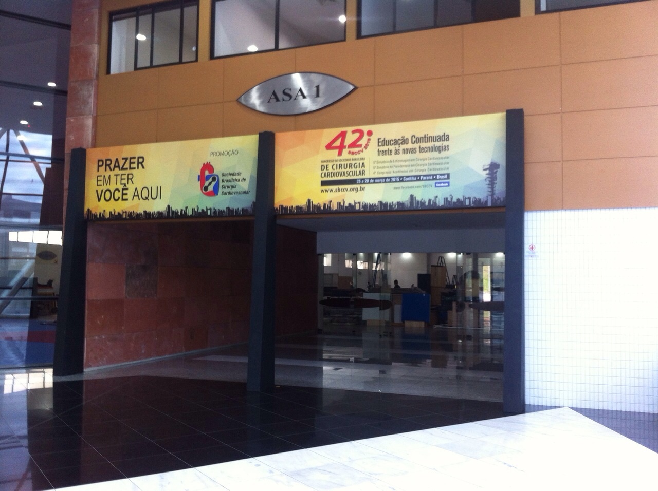 Sinalização Congresso, Pórtico, Credenciamento, Totem, Cirurgia Cardiovascular, SBCC, Expounimed, Curitiba