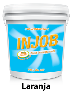 Injob Pasta: Pasta desengraxante que não contém areia ou abrasivos. É biodegradável, não provocando entupimentos. Indicada para indústrias e oficinas.