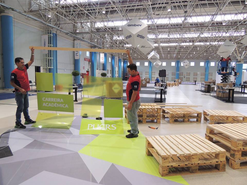 Evento, Cenografia, CEPUC, Sinalização, Pórtico, Credenciamento, Feira de Carreiras, CPUC, PUCRS
