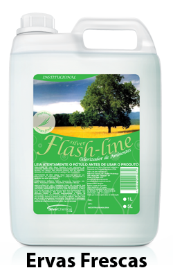 Silver Flash-Line: Odorizador de ambientes. Elimina todos os tipos de odores desagradáveis e deixa um agradável aroma, sendo também antitabaco.