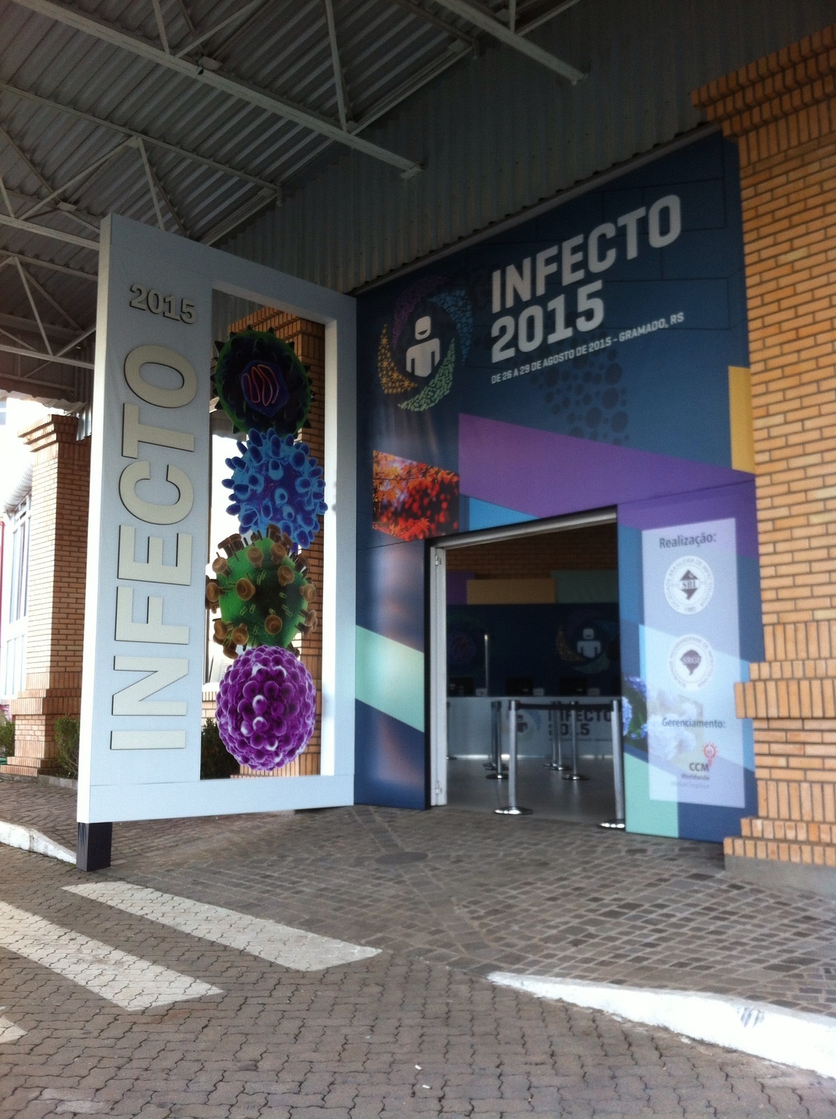 Sinalização Congresso, Pórtico, Credenciamento, Totem, Infecto, Gramado