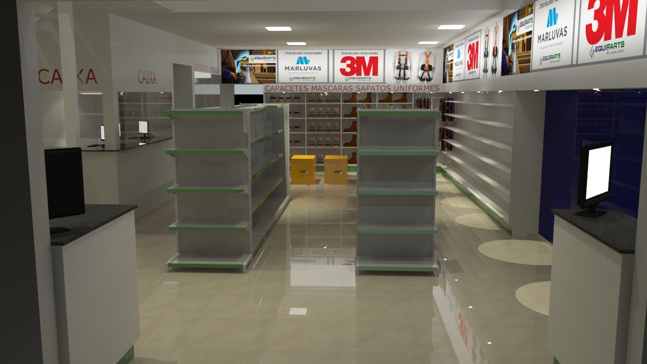 Projeto de layout comercial.