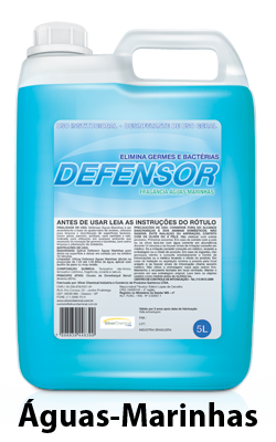 Defensor: Desinfetante a base de quartenário de amônio para limpeza e desinfecção de superfícies laváveis. Indicado para qualquer ambiente. Com fragrâncias.