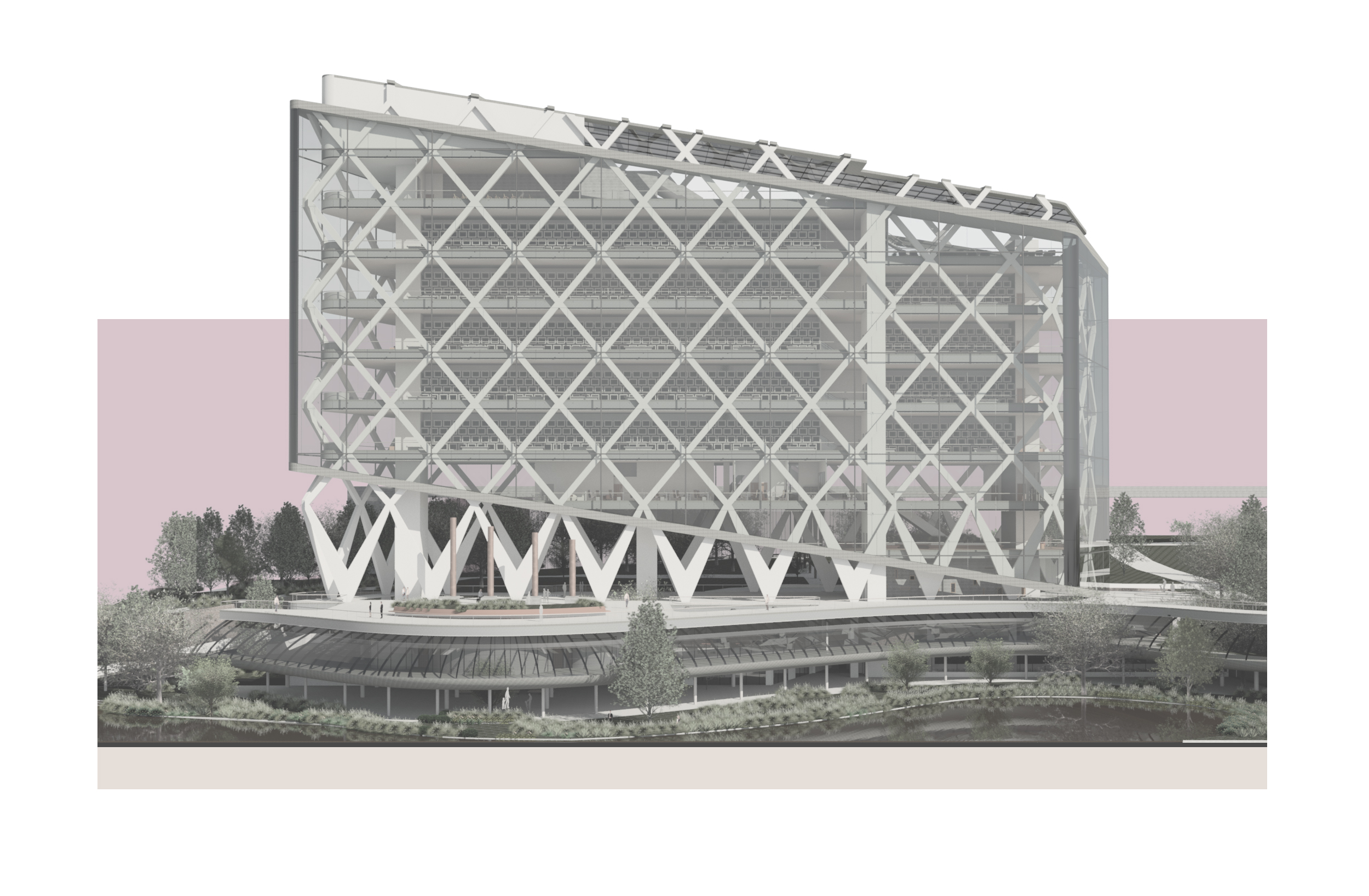 Elevação Humanizada | Nova Necrópole S. Paulo | Arquitetura | Urbanismo | Cemitério | Crematório | lubruarq | lubru