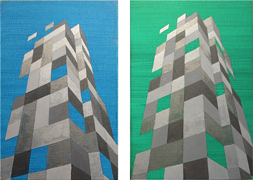 Mirian Perez, pintura, arte contemporânea, prédio