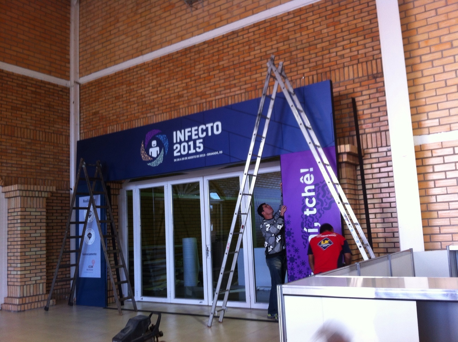 Sinalização Congresso, Pórtico, Credenciamento, Totem, Infecto, Gramado