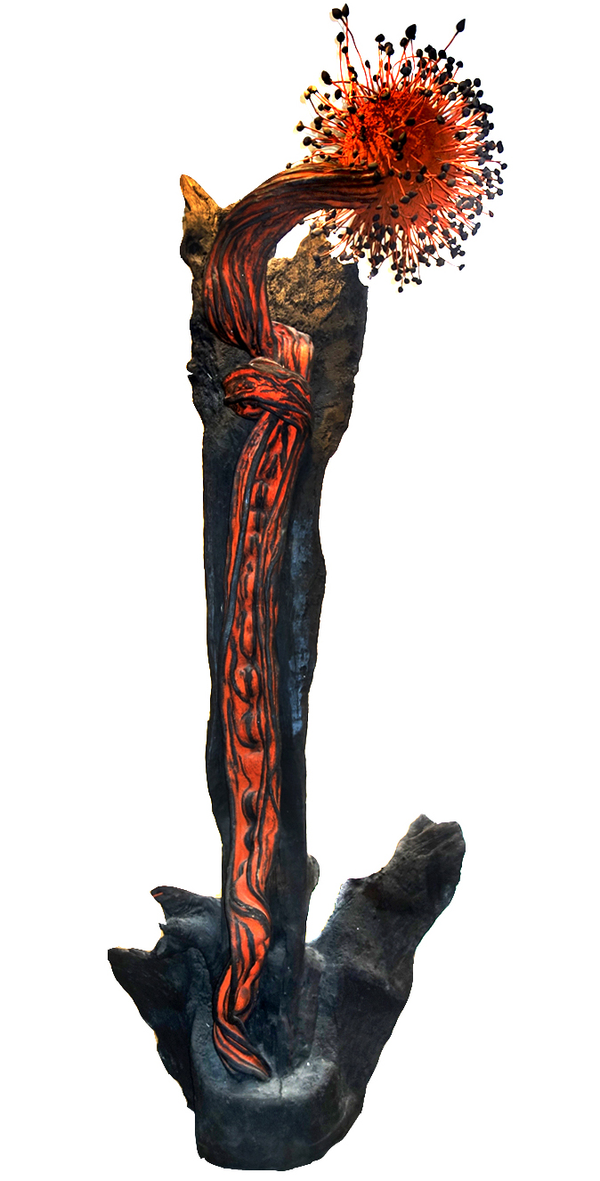 Frans Krajcberg Escultura em madeira 380x130x100.JPG