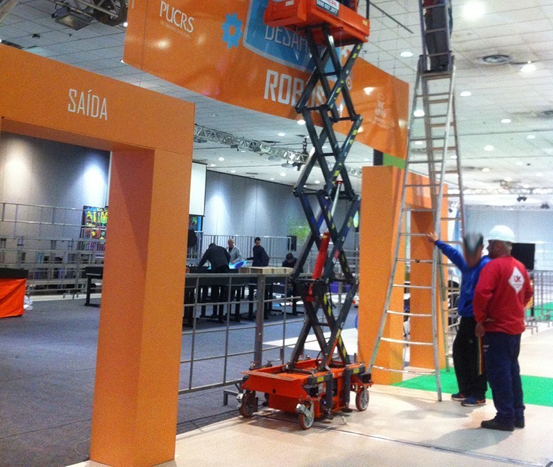 Robótica Maristas, Evento, Cenografia, CEPUC, Sinalização, Pórtico, Credenciamento, Feira de Carreiras, CPUC, PUCRS