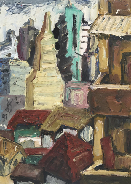 Jorge Franco 1999 O.S.T. 70x50 "Telhados".jpg