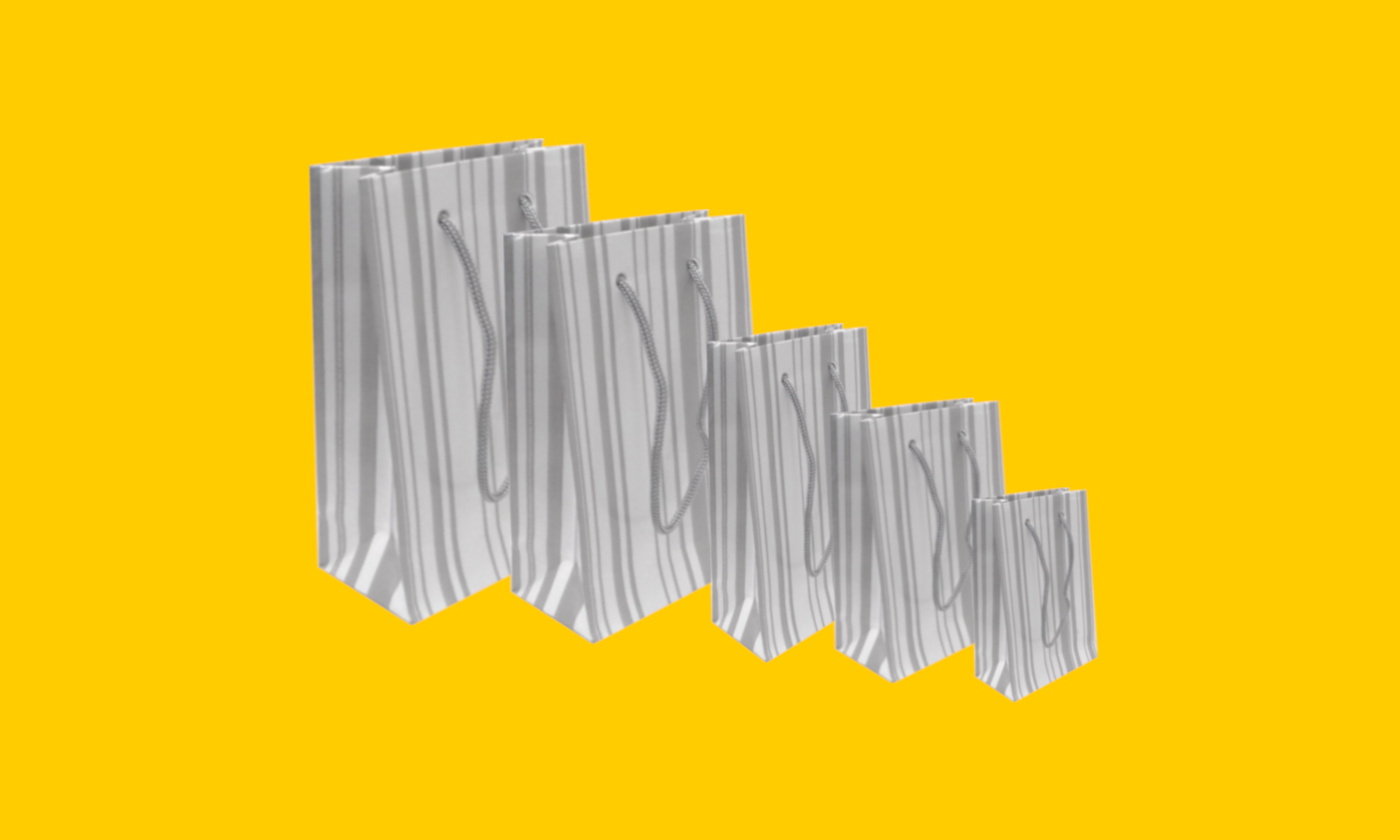 Bolsa Boutique Plastificada Listra Prata com fundo Branco (Mini, Pequena, Média, Grande e Gigante).png