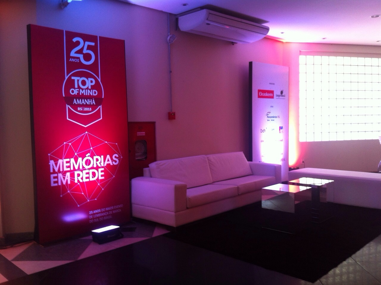 Evento, Fundo de Palco, Revista Amanhã, Sinalização, Centro de Eventos União