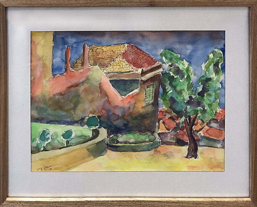 Jorge Franco 2010 Aquarela sobre Papel 42x54 "Casa e Árvore".jpg