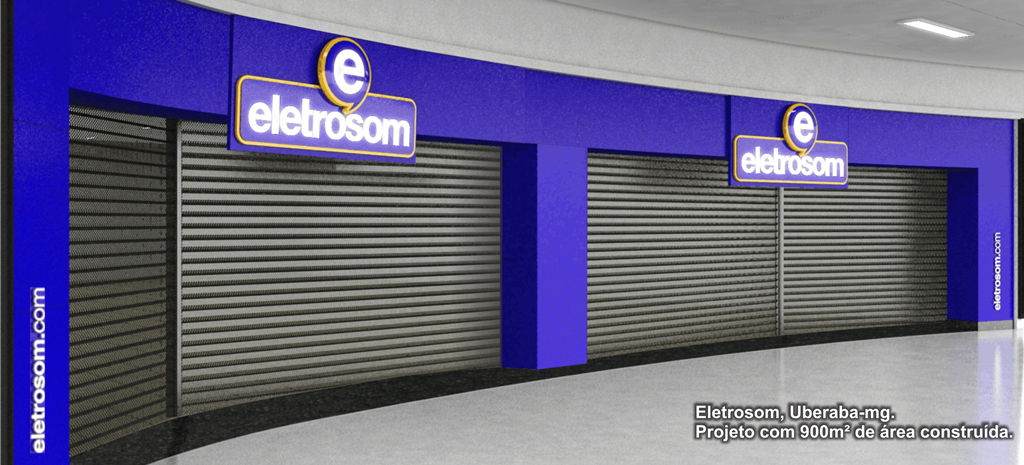 Eletrosom - Uberaba/MG - Projeto com 900m² de área construída.
